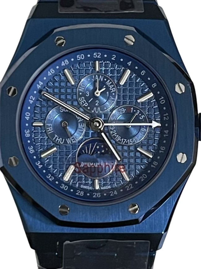 Royal Oak Blue Dial Perpetual Calendar Mechanical Movement Watch【Dial diameter：41mm 】28927257