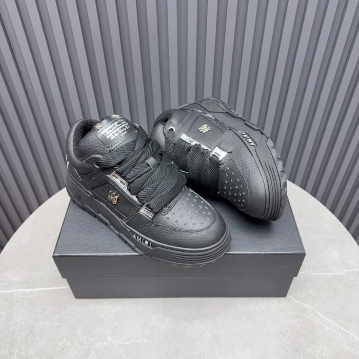 1:1 quality version Metal M Logo All-Black Chunky Bread Sneakers 28927923