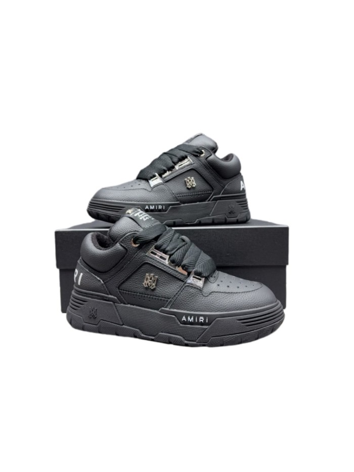 1:1 quality version Metal M Logo All-Black Chunky Bread Sneakers 28927923