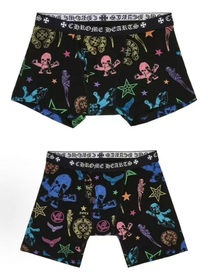 1:1 quality version Quality version Hearts style cross & letter stretch couple boxer briefs 28933134