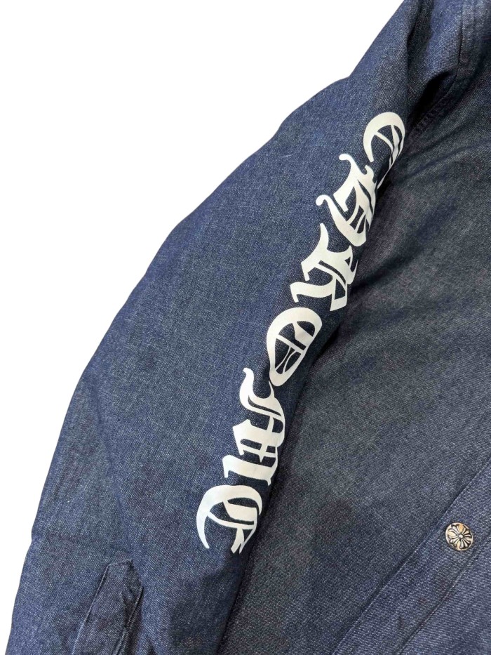 1:1 quality version Sanskrit Print Denim Shirt Jacket 28937971