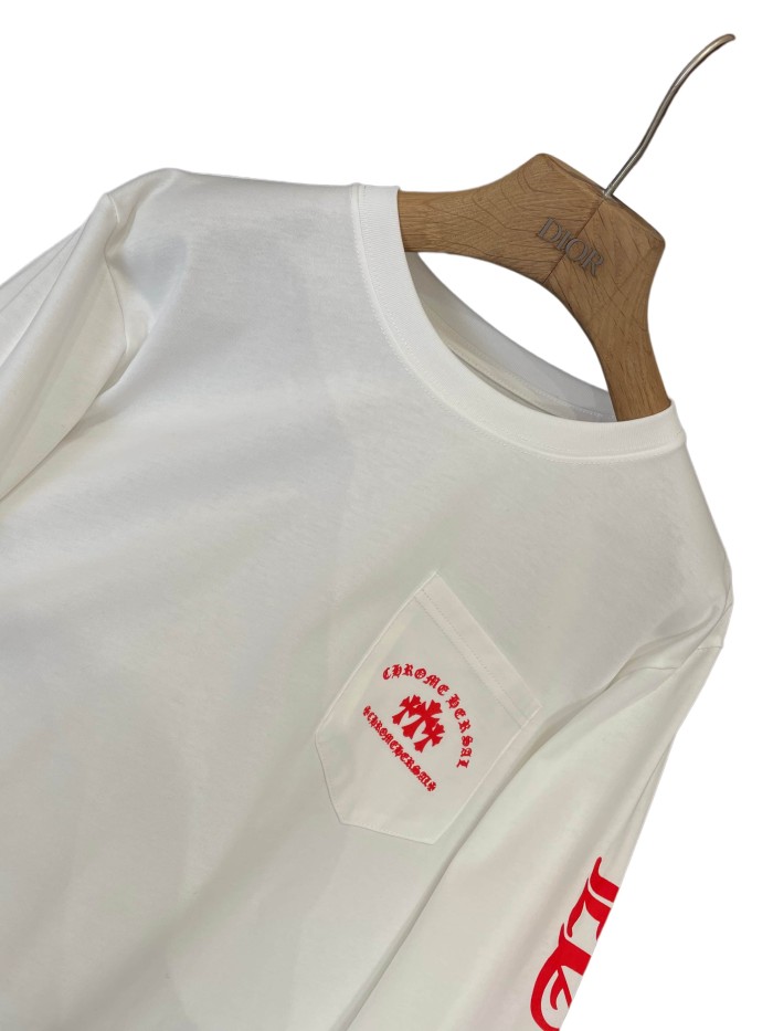 1:1 quality version Cotton Sanskrit Sleeve Detail Crew Neck Long Sleeve T-Shirt 28938200