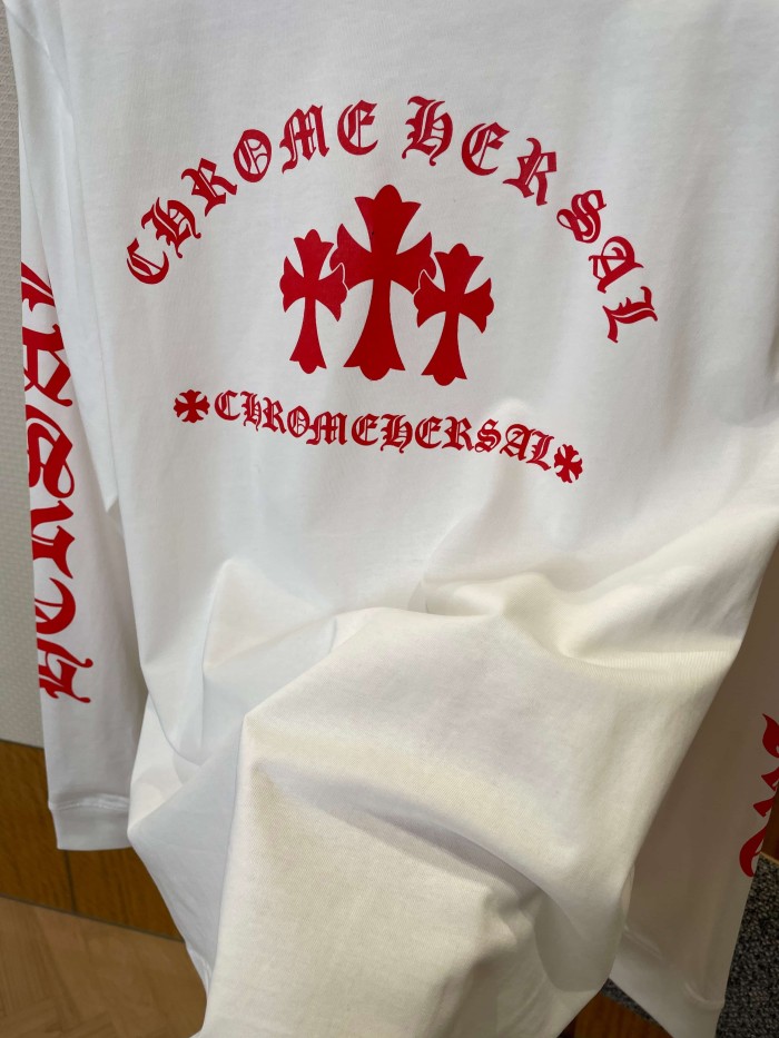 1:1 quality version Cotton Sanskrit Sleeve Detail Crew Neck Long Sleeve T-Shirt 28938200
