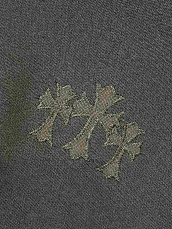 1:1 quality version French Terry Cross Patch 3D Embroidered Hoodie 2 colors 28938242