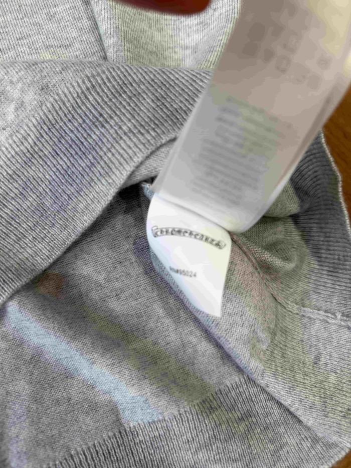 1:1 quality version Scroll Pattern Embroidered Crew Neck Wool Sweater 2 colors 28938051