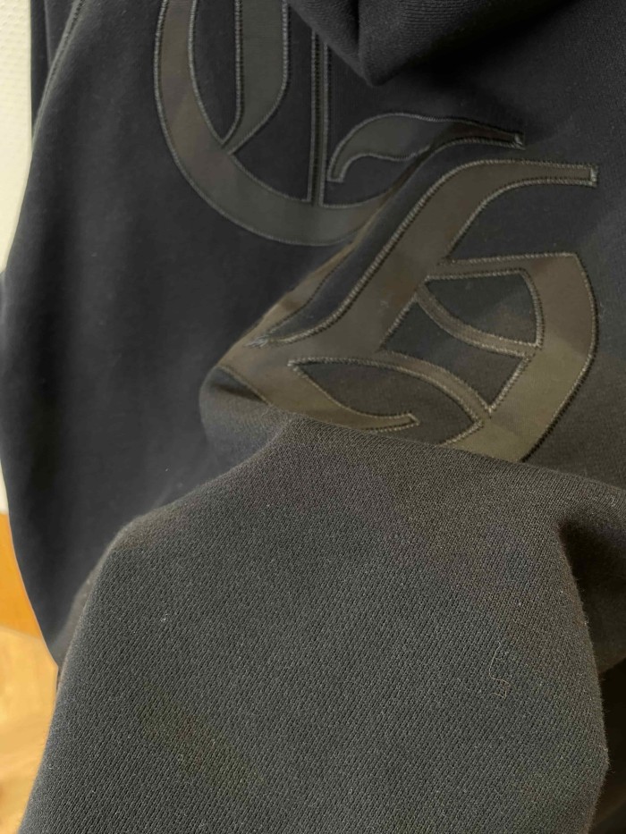 1:1 quality version French Terry Cross Patch 3D Embroidered Hoodie 2 colors 28938242