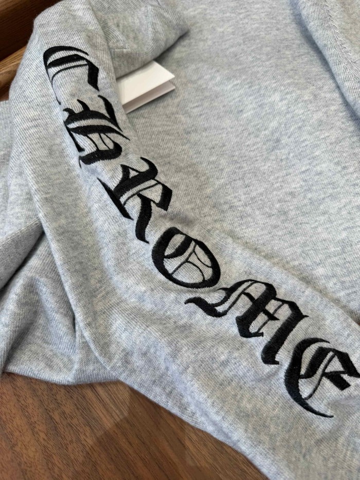 1:1 quality version Scroll Pattern Embroidered Crew Neck Wool Sweater 2 colors 28938051