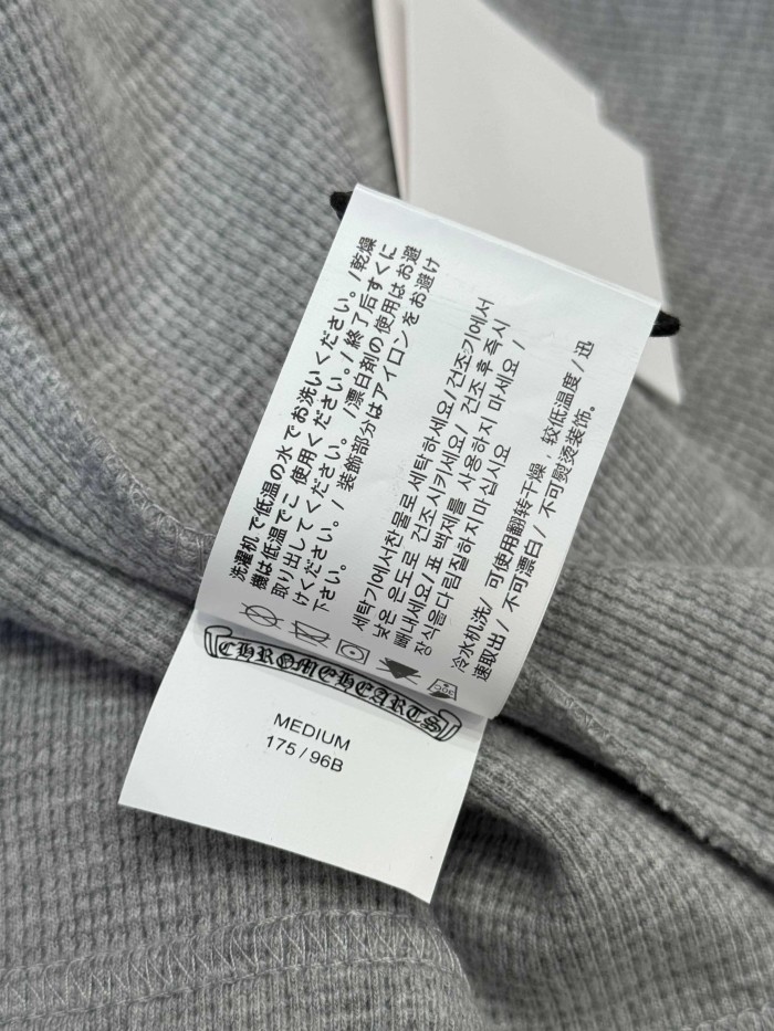 1:1 quality version Cotton Waffle Knit Cross Patch Crew Neck Long Sleeve Sweatshirt 2 colors 28938005