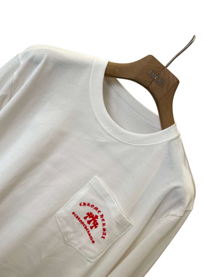 1:1 quality version Cotton Sanskrit Sleeve Detail Crew Neck Long Sleeve T-Shirt 28938200