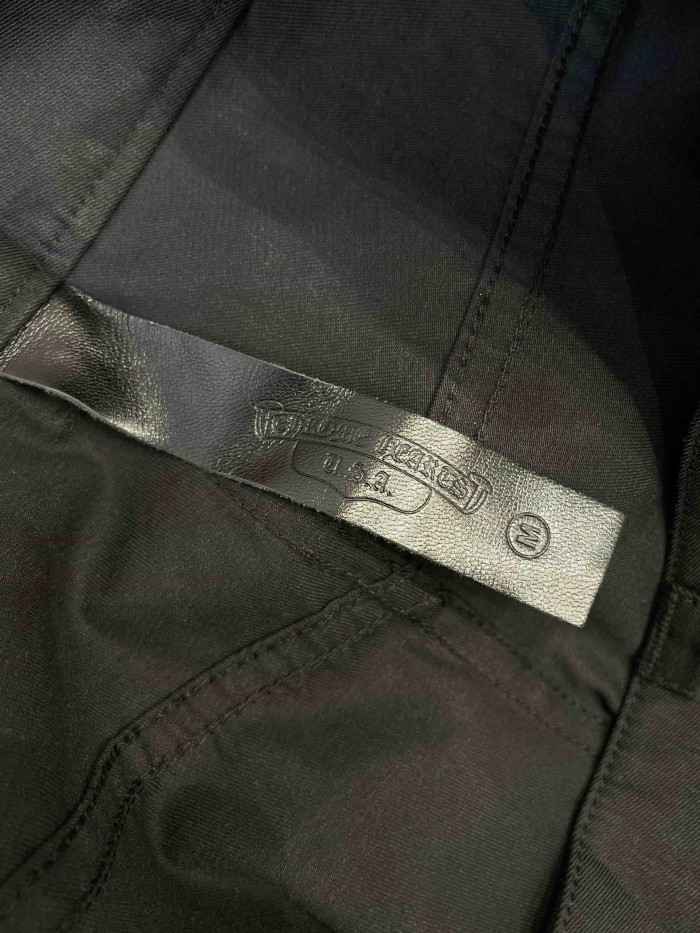 1:1 quality version Sterling Silver Cross Patch Wide-Leg Cargo Pants 28937967