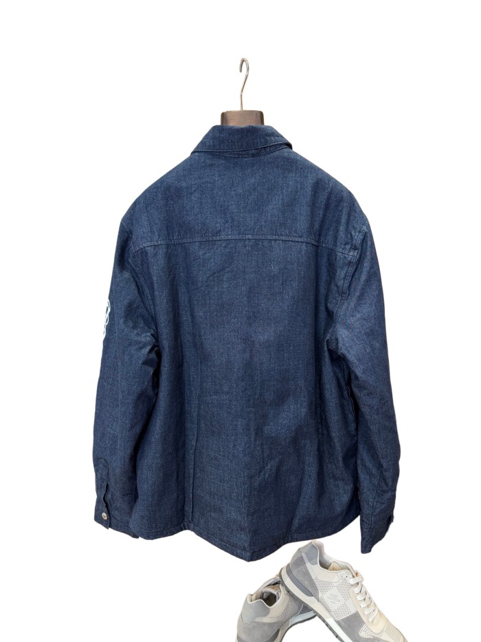 1:1 quality version Sanskrit Print Denim Shirt Jacket 28937971