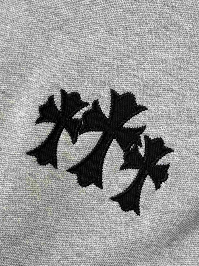 1:1 quality version French Terry Cross Patch 3D Embroidered Hoodie 2 colors 28938242