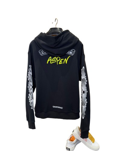 1:1 quality version yellow letter print zip-up Hoodie 28959369