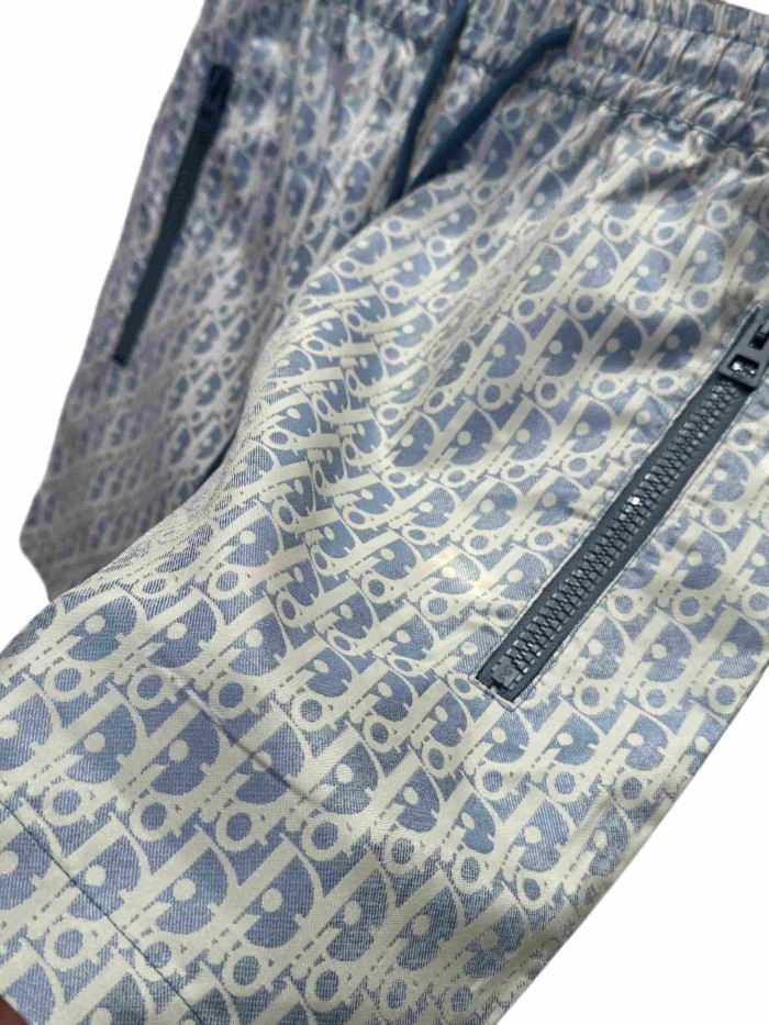 1:1 quality version Blue All-Over Print Taffeta Jacquard Shorts 28961336