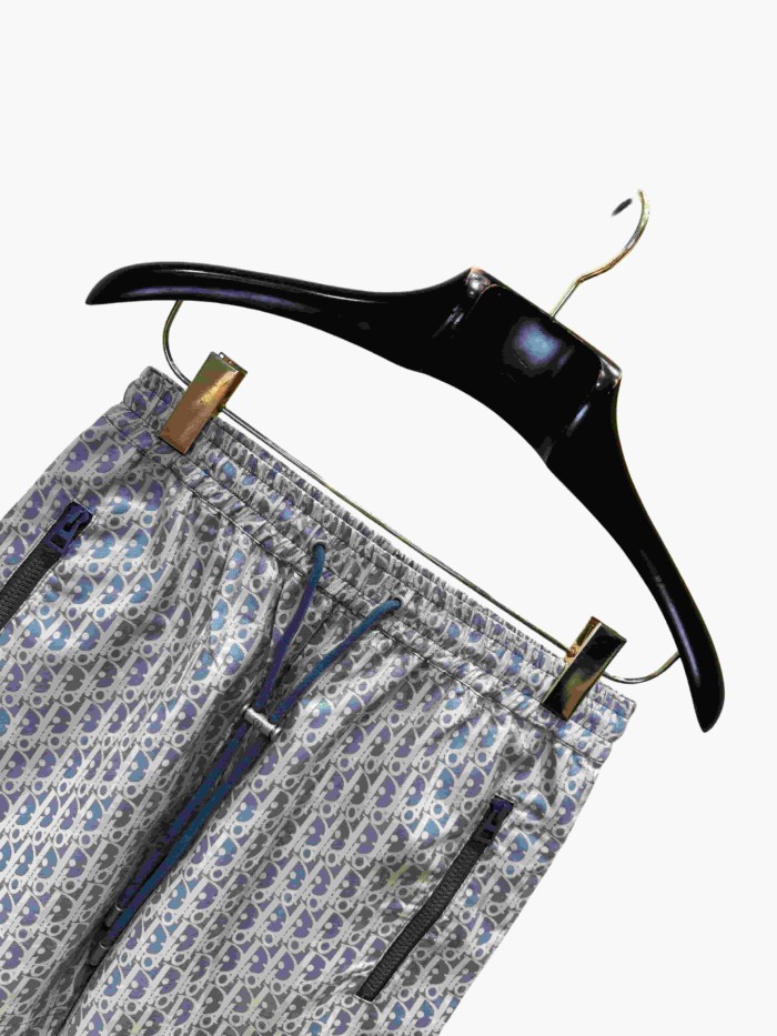 1:1 quality version Blue All-Over Print Taffeta Jacquard Shorts 28961336