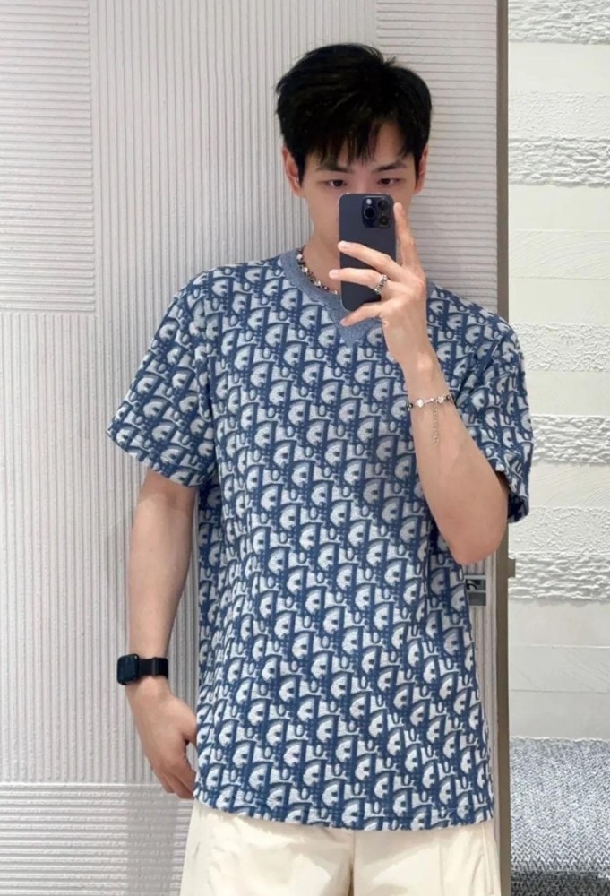 1:1 quality version Vintage Print All Over Knit T-shirt 2 colors 28960938