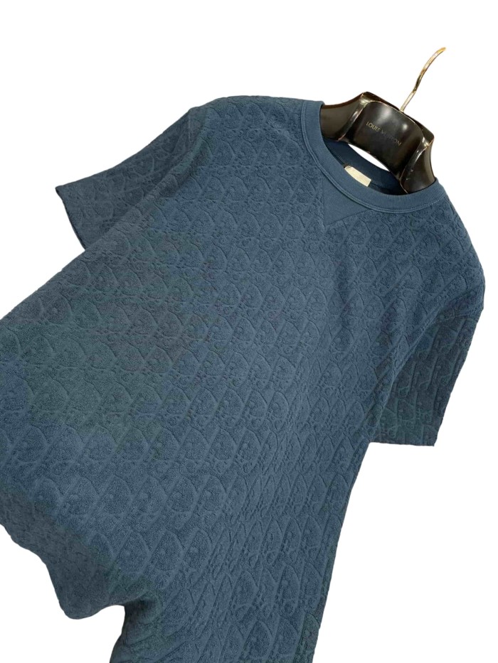 1:1 quality version Embossed Jacquard Cotton T-Shirt 2 colors 28960959