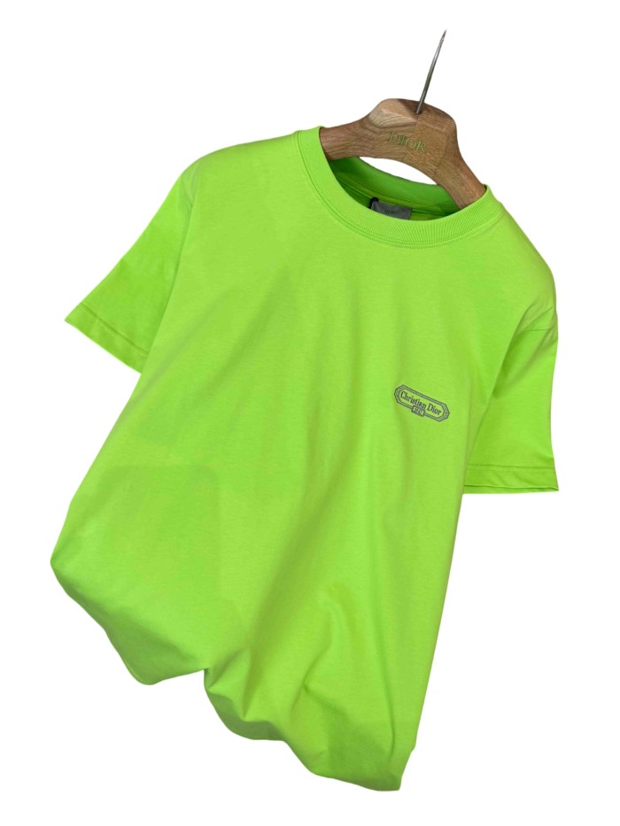 1:1 quality version Logo Embroidered Crew Neck T-shirt 3 colors 28960932