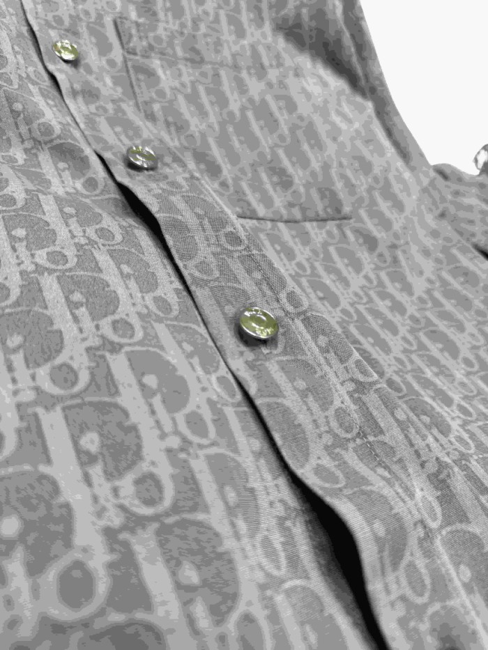 1:1 quality version All-Over Print Jacquard Lapel shirt & shorts set 28961282