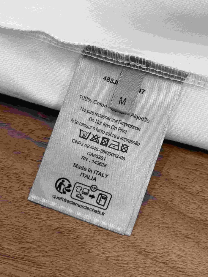 1:1 quality version Logo Embroidered Crew Neck T-shirt 3 colors 28960932