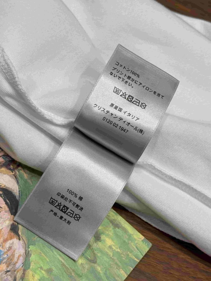 1:1 quality version Co-branded Letter Collar Contrast Embroidered Pattern T-Shirt 28961183