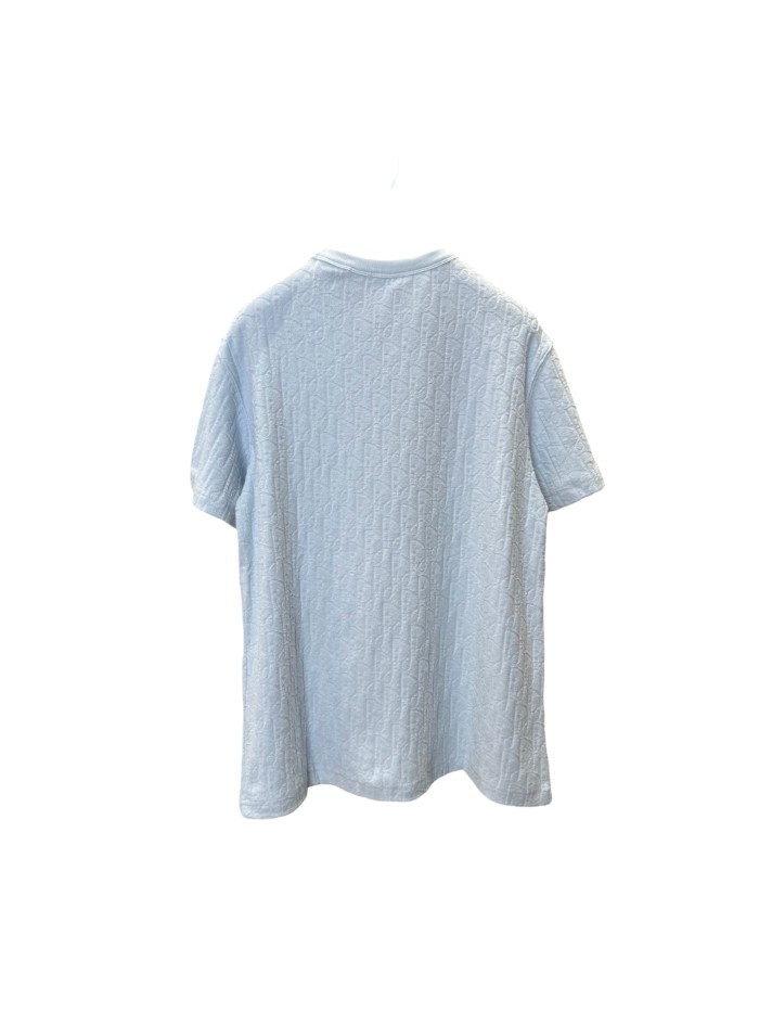 1:1 quality version Embossed Jacquard Cotton T-Shirt 2 colors 28960959