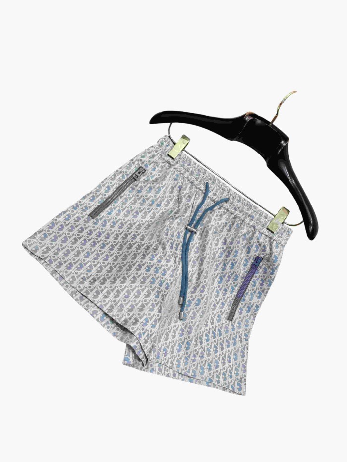 1:1 quality version Blue All-Over Print Taffeta Jacquard Shorts 28961336