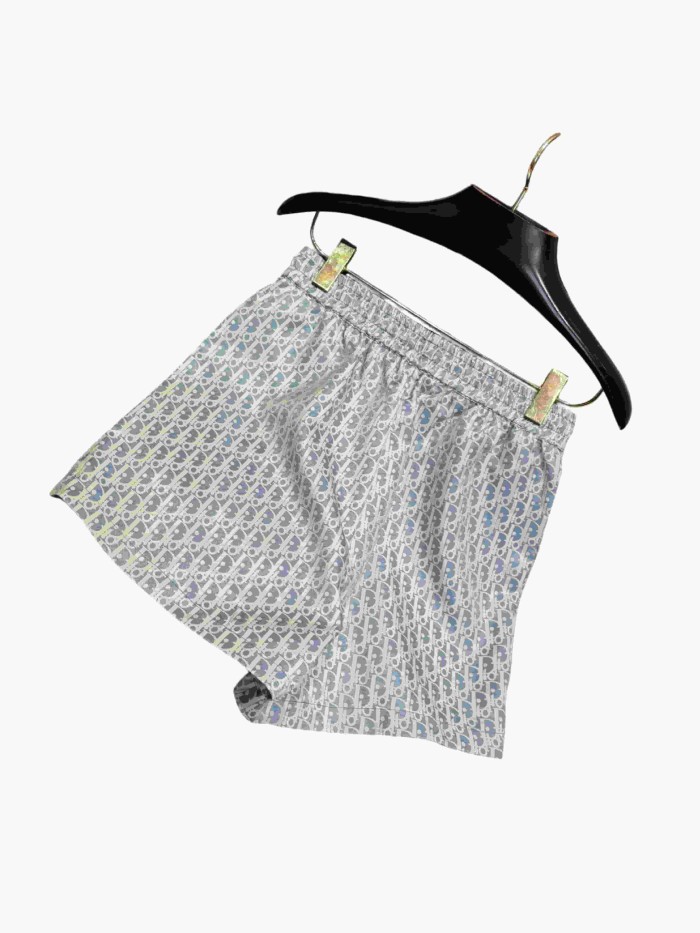 1:1 quality version Blue All-Over Print Taffeta Jacquard Shorts 28961336