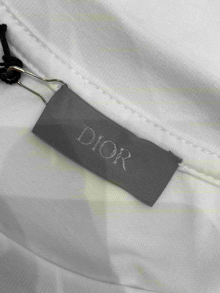 1:1 quality version Embroidered Round Logo Crew Neck T-Shirt 28961180