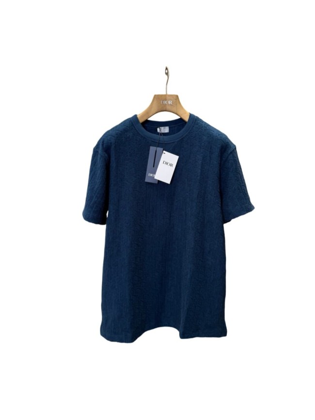 1:1 quality version Embossed Jacquard Cotton T-Shirt 2 colors 28960959