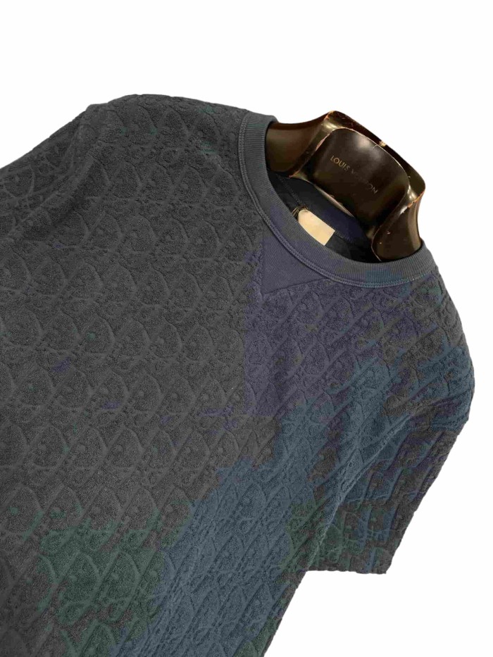 1:1 quality version Embossed Jacquard Cotton T-Shirt 2 colors 28960959