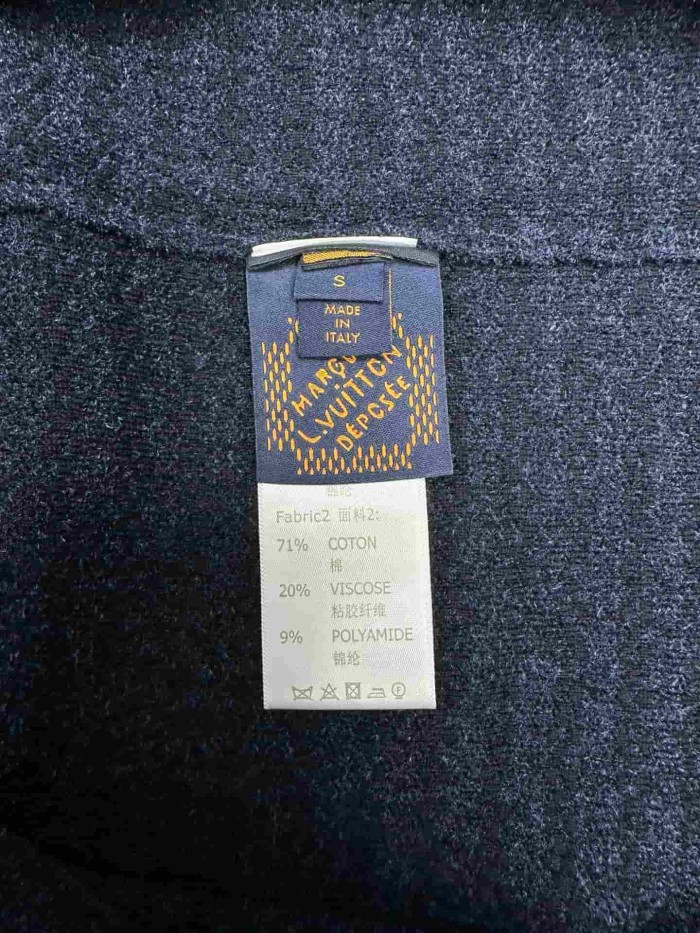 1:1 quality version Jacquard Horizontal Stripe Patchwork Crew Neck Knitted T-shirt 28963887