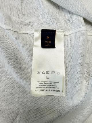 1:1 quality version Solid Color Jacquard Crew Neck Knitted T-shirt 28963874