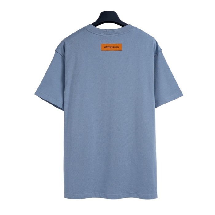 Solid Color Custom 3D Embossed Neck Label T-shirt 6 Colors 28963801