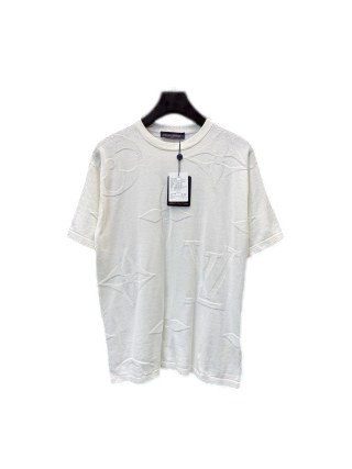 1:1 quality version Solid Color Jacquard Crew Neck Knitted T-shirt 28963874