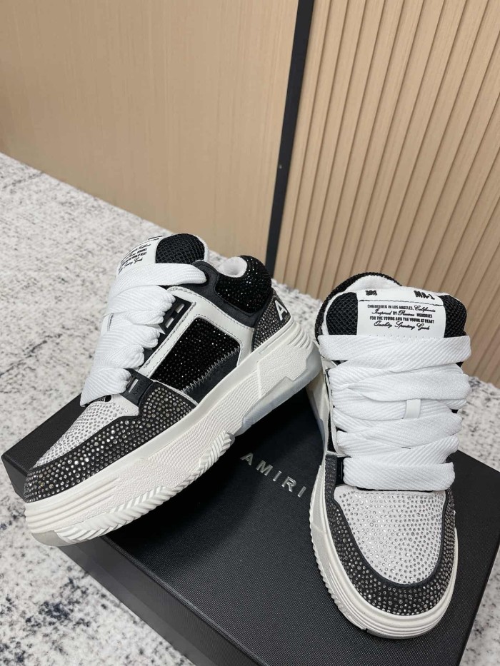 1:1 quality version Colorblocking full rhinestone low top thick bottom sneakers 8 colors 27632830