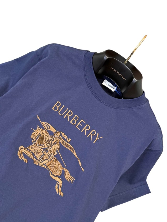 1:1 quality version  letter war horse embroidered crew neck T-shirt 2 colors 28965137