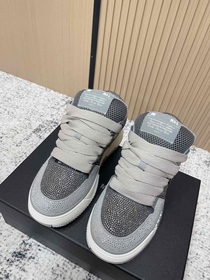 1:1 quality version Colorblocking full rhinestone low top thick bottom sneakers 8 colors 27632830