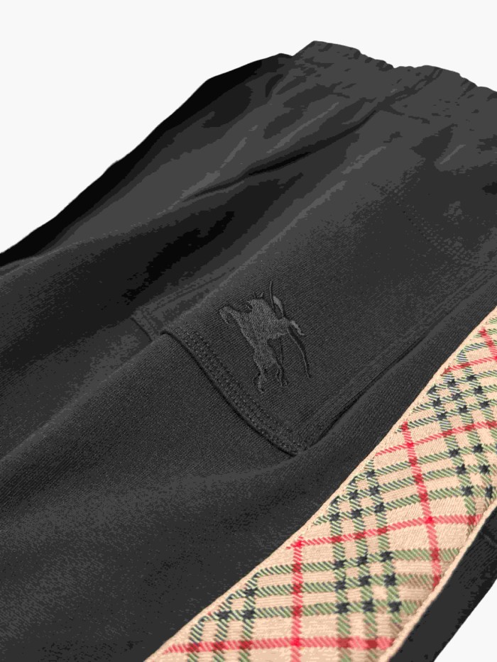 1:1 quality version Pocket embroidered plaid webbing shorts 2 colors 28968013