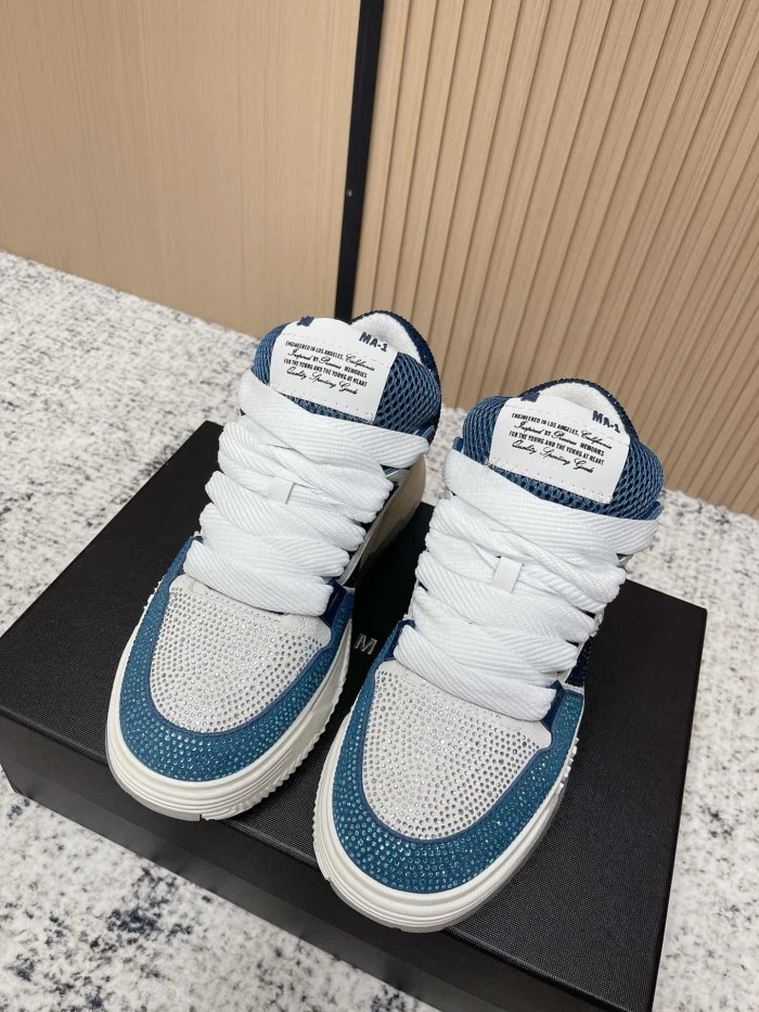 1:1 quality version Colorblocking full rhinestone low top thick bottom sneakers 8 colors 27632830