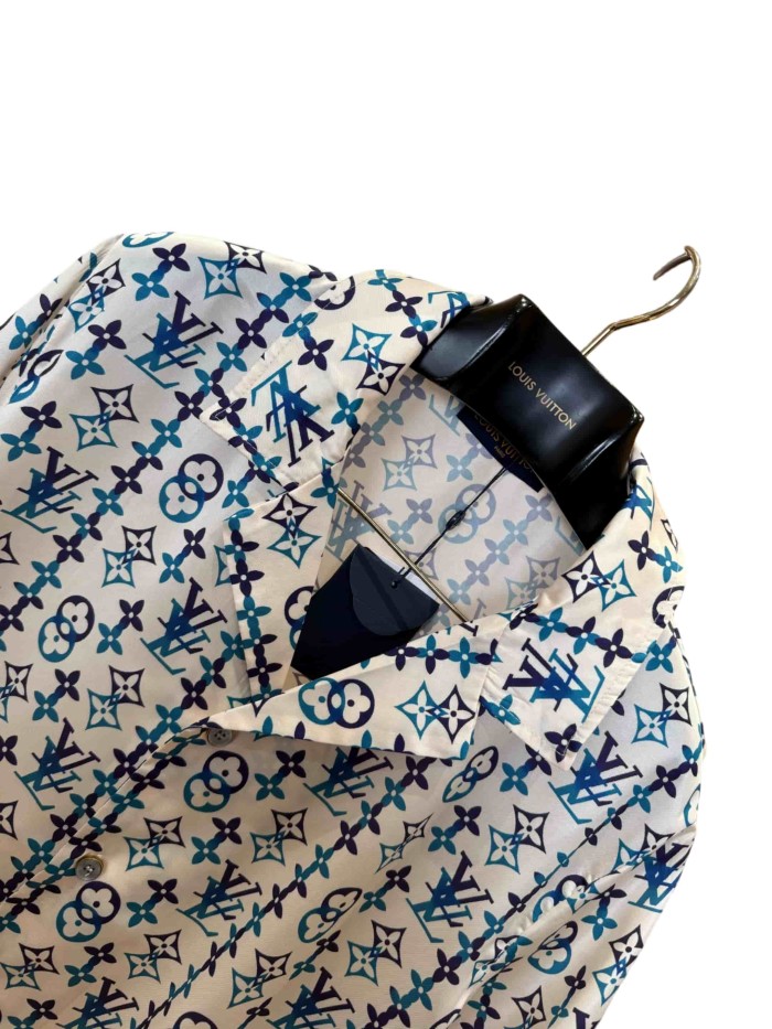 1:1 quality version Classic All-Over Print Mulberry Silk Shirt 28968068