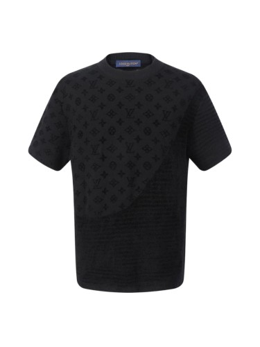 1:1 quality version Wool blend jacquard crew neck knitted T-shirt 2 colors 28964775