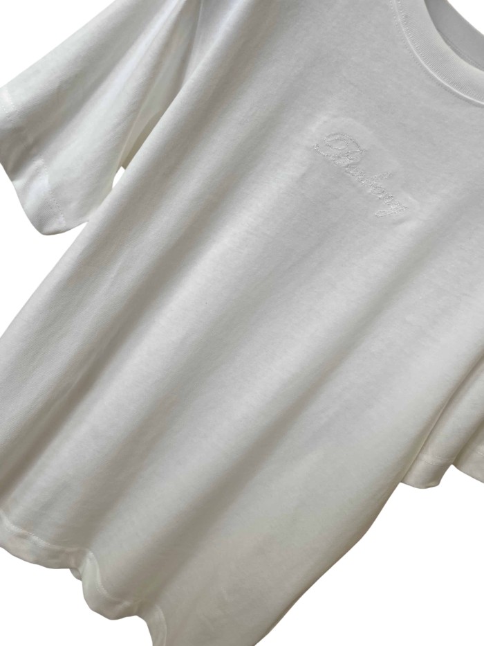 1:1 quality version  Embroidered letter T-shirt 2 colors 28967599