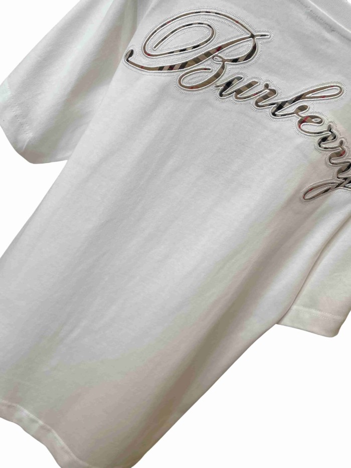 1:1 quality version  Embroidered letter T-shirt 2 colors 28967599