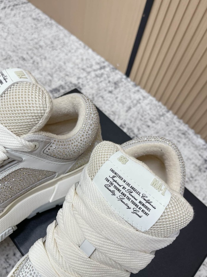 1:1 quality version Colorblocking full rhinestone low top thick bottom sneakers 8 colors 27632830