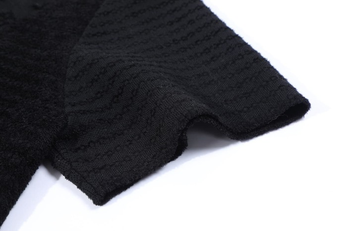 1:1 quality version Wool blend jacquard crew neck knitted T-shirt 2 colors 28964775
