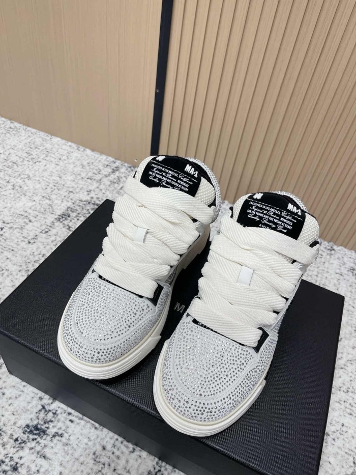 1:1 quality version Colorblocking full rhinestone low top thick bottom sneakers 8 colors 27632830