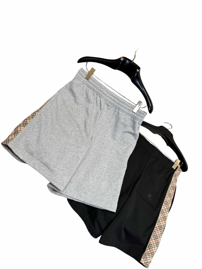 1:1 quality version Pocket embroidered plaid webbing shorts 2 colors 28968013