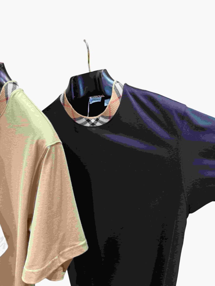 1:1 quality version  Plaid knit crew neck T-shirt 3 colors 28967940