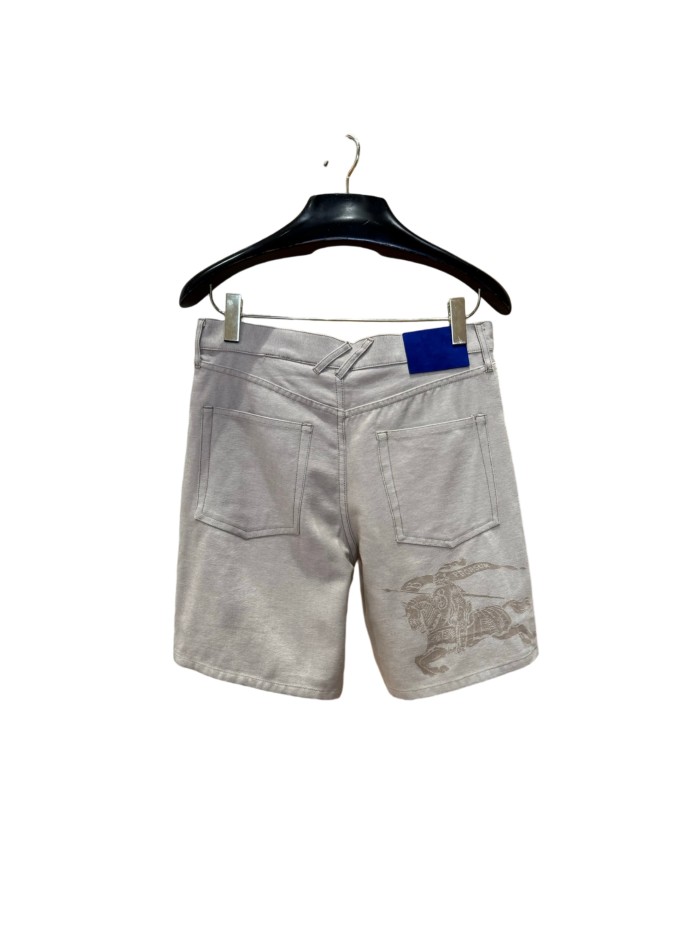 1:1 quality version War horse intarsia casual washed denim shorts 28968048